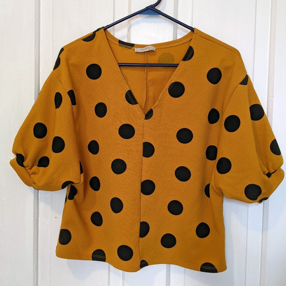 Zara puff-sleeve top